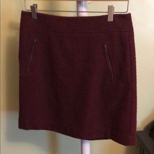Loft Skirt size 4 Burgundy
